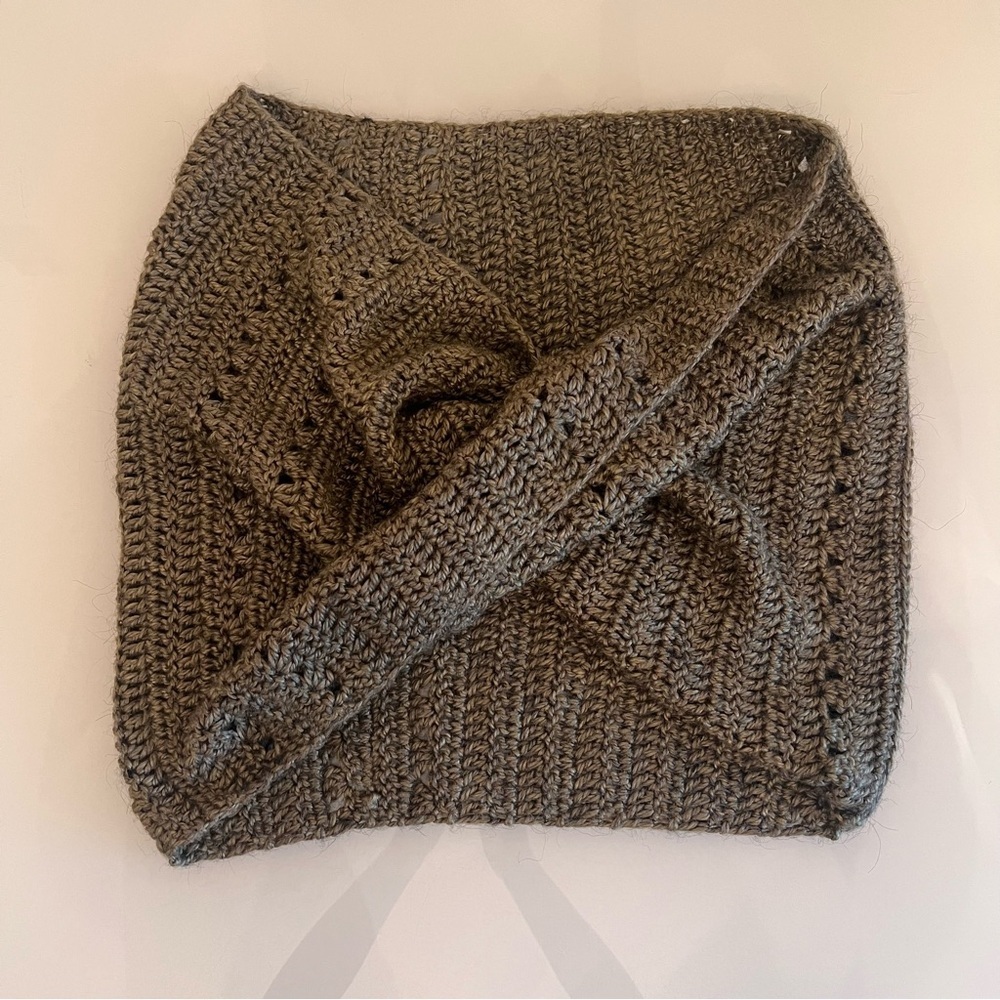 Infinity Scarf Chunky Crochet Long Knit Winter - Picture 4 of 8